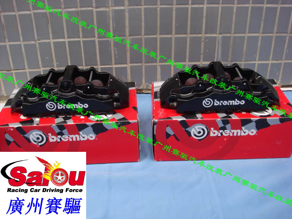 奔馳GL350/GL450改裝BREMBO大8活塞卡鉗剎車套裝 GL350、450專用brembo競技版剎車鮑魚